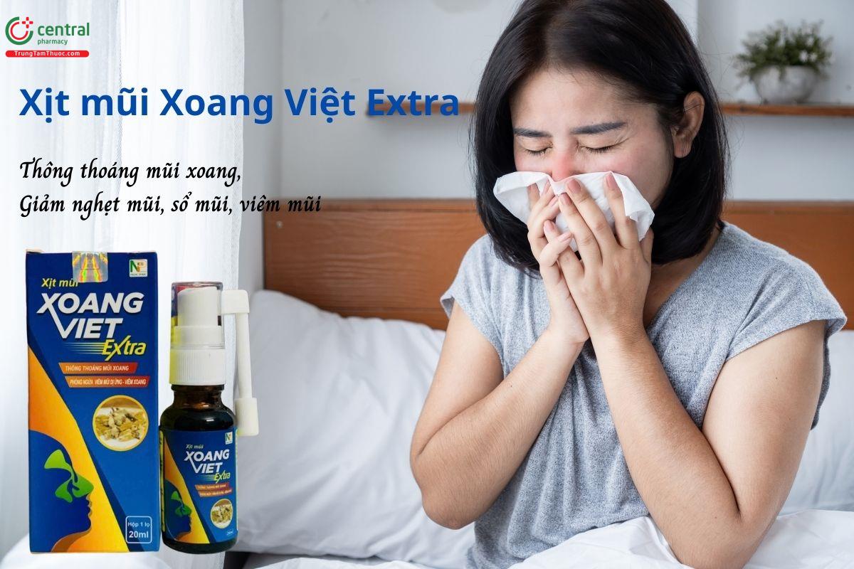 Xịt mũi Xoang Viet Extra - Thông mũi xoang, giảm viêm mũi, sổ mũi, ngạt mũi