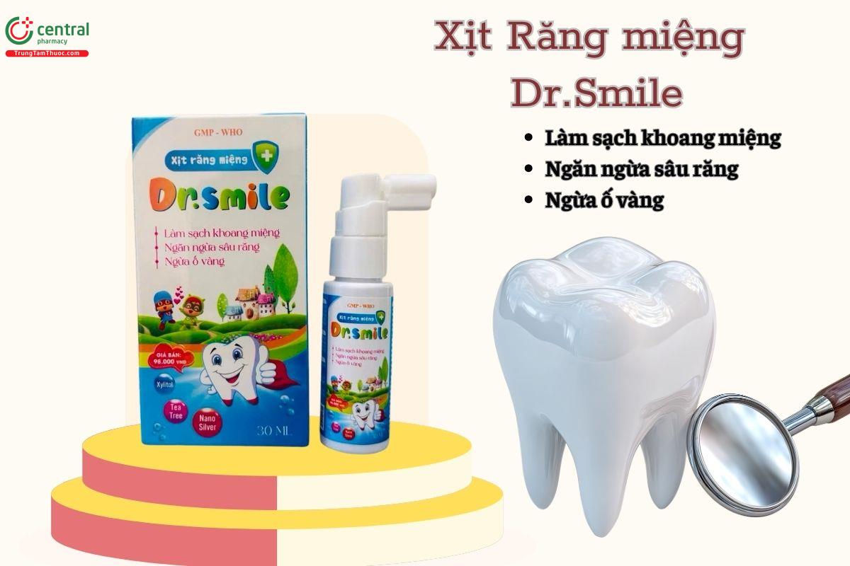 Xịt Răng Miệng Dr.Smile giúp chăm sóc răng miệng, ngừa sâu răng