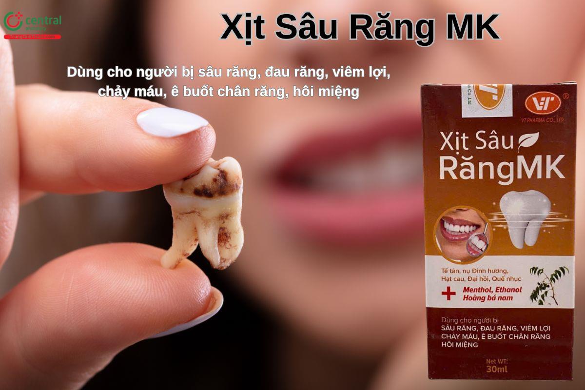 Xịt Sâu Răng MK giúp hỗ trợ điều trị sâu răng, giảm hôi miệng