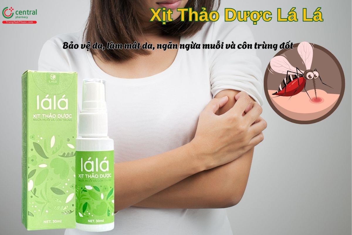 Xịt Thảo Dược Lá Lá giúp ngăn ngừa muỗi, côn trùng đốt, bảo vệ da,...