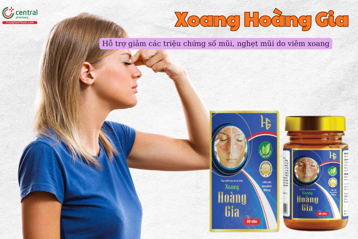 Viên uống Xoang Hoàng Gia giúp cải thiện các triệu chứng của viêm xoang