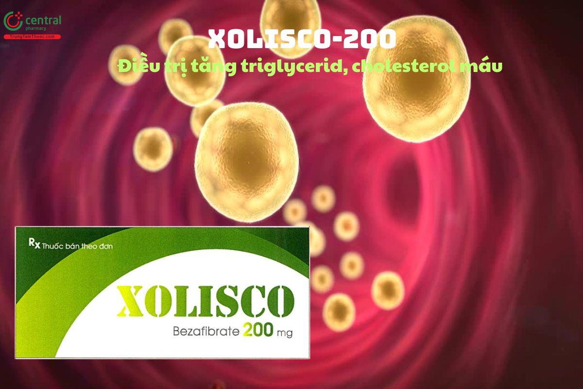 Thuốc Xolisco 200mg điều trị tăng triglycerid, tăng lipid máu hỗn hợp
