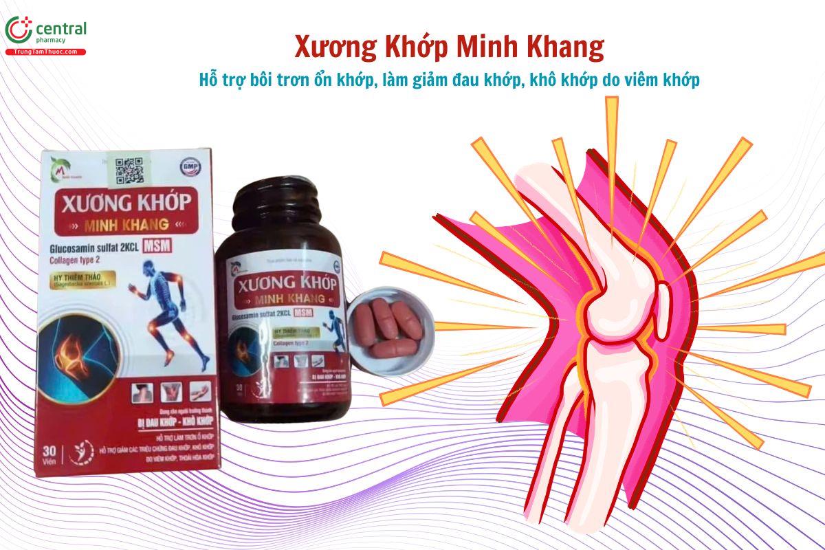 Xương Khớp Minh Khang làm trơn ổ khớp, giảm đau khớp, khô khớp