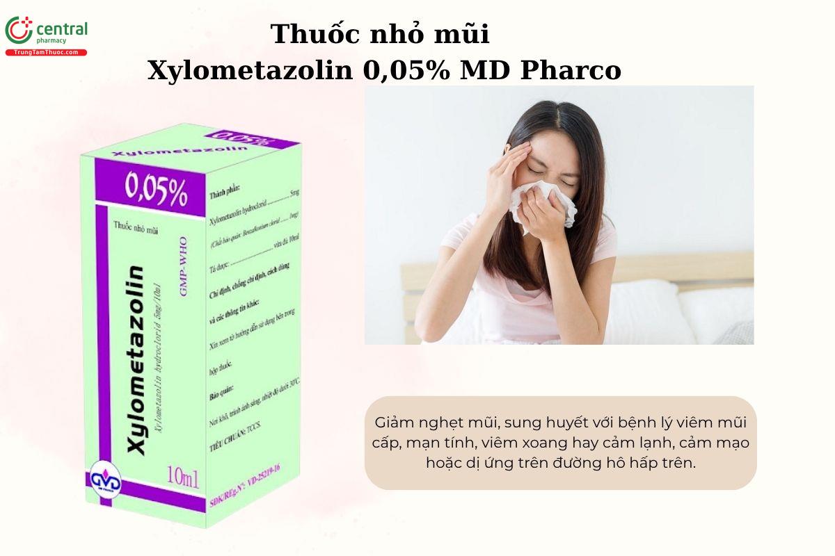 Chỉ định của thuốc Xylometazolin 0,05% MD Pharco