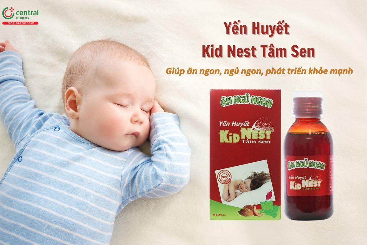 Yến Huyết Kid Nest Tâm Sen 150ml - Trẻ ăn ngon miệng, ngủ ngon giấc