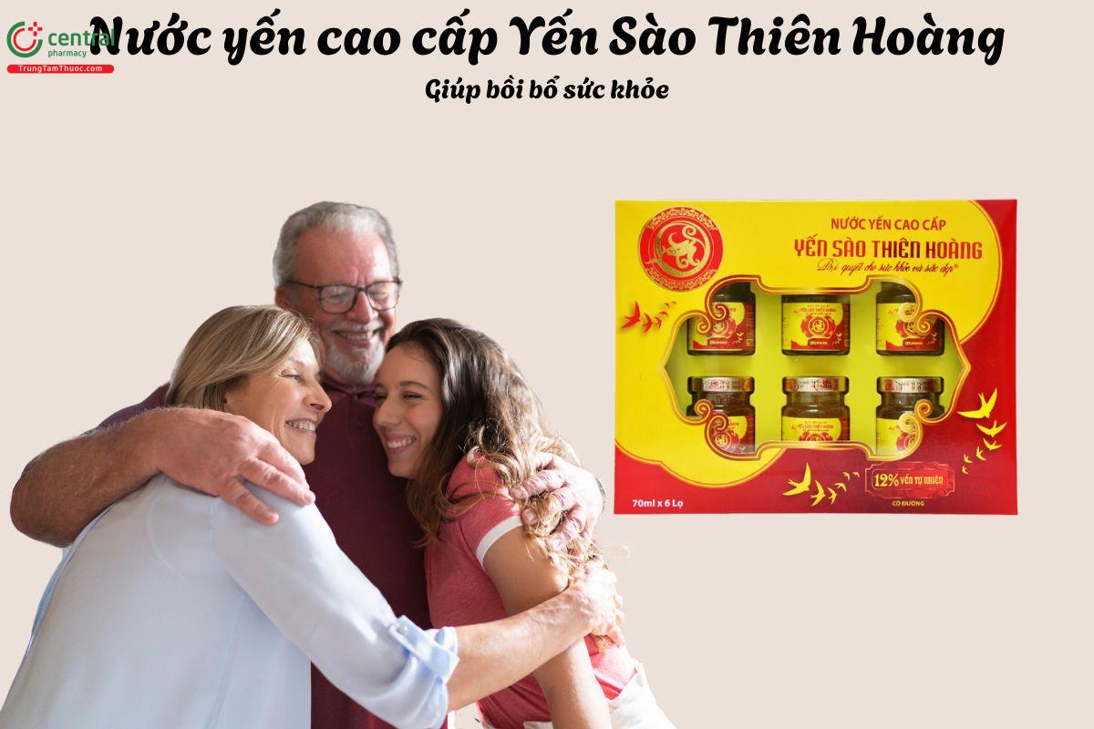 Nước yến cao cấp Yến Sào Thiên Hoàng có đường (6 lọ) - Bổ bổ cơ thể