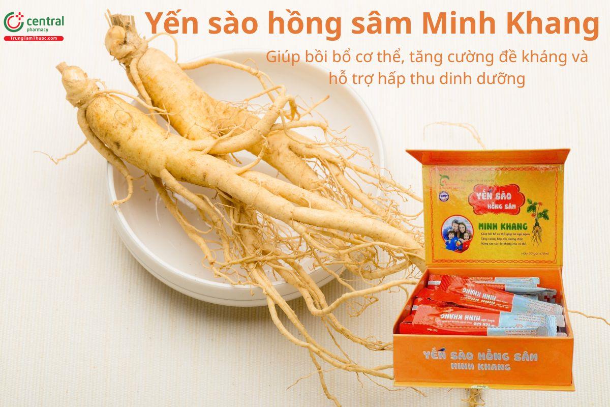 Yến sào hồng sâm Minh Khang bồi bổ cơ thể, tăng cường đề kháng