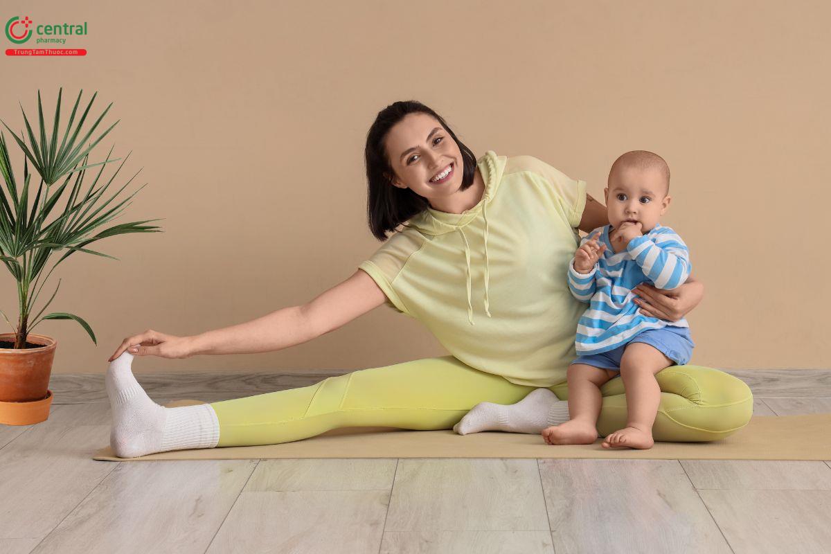 Tập Yoga sau sinh mổ giúp giảm mỡ bụng