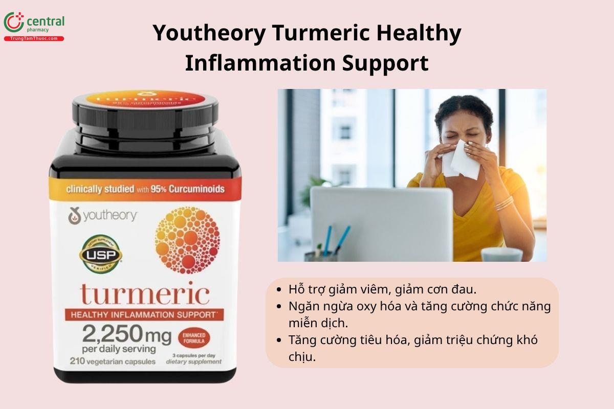 Công dụng của Youtheory Turmeric Healthy Inflammation Support