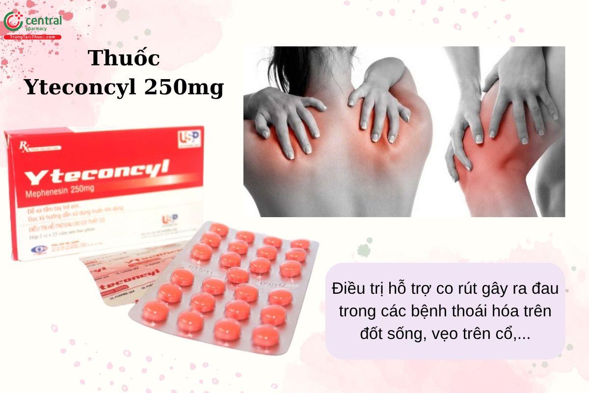 Chỉ định của thuốc Yteconcyl 250mg