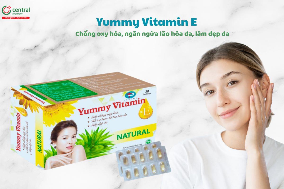 Yummy Vitamin E - Giúp hỗ trợ chống oxy hóa, làm đẹp da