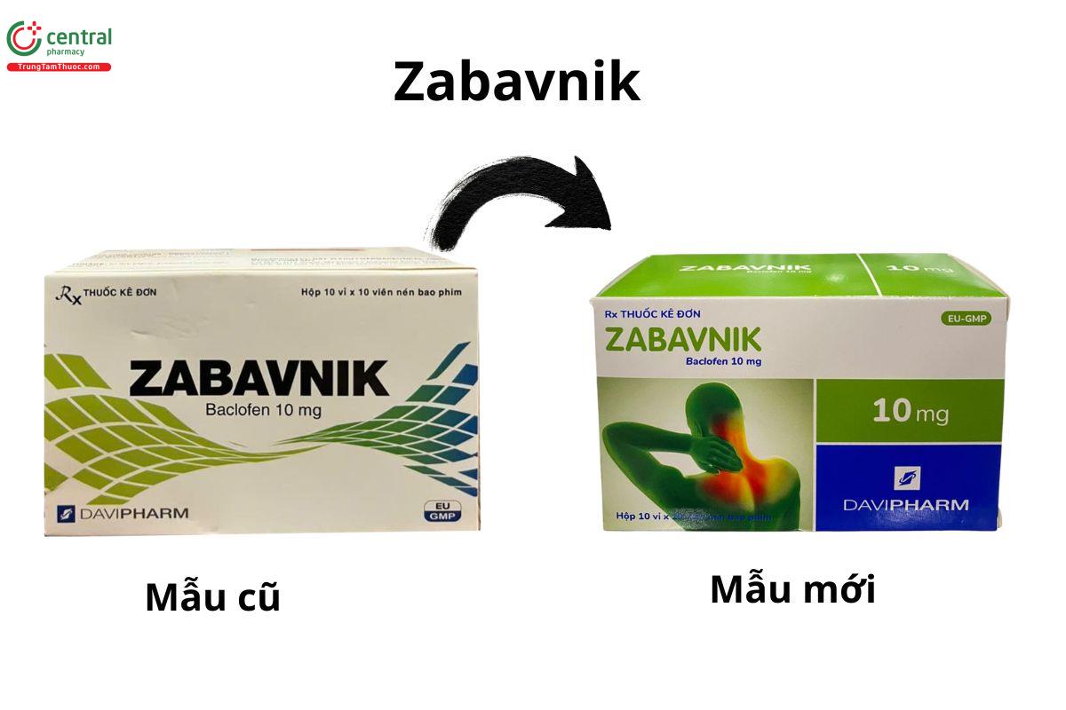 Thuốc Zabavnik mẫu cũ - mới