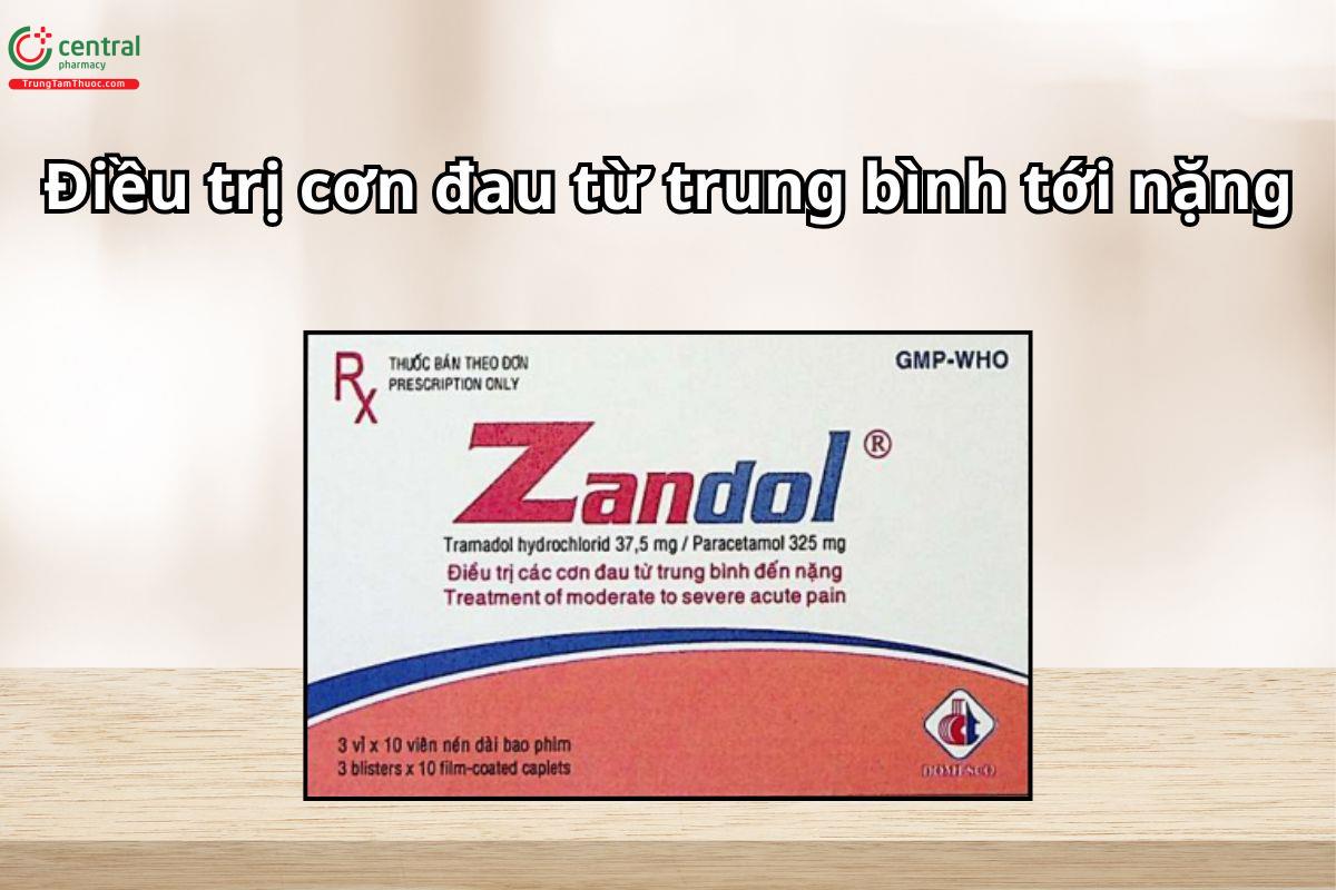 Thuốc Zandol 37,5mg/325mg - Domesco phối hợp giảm đau trung ương