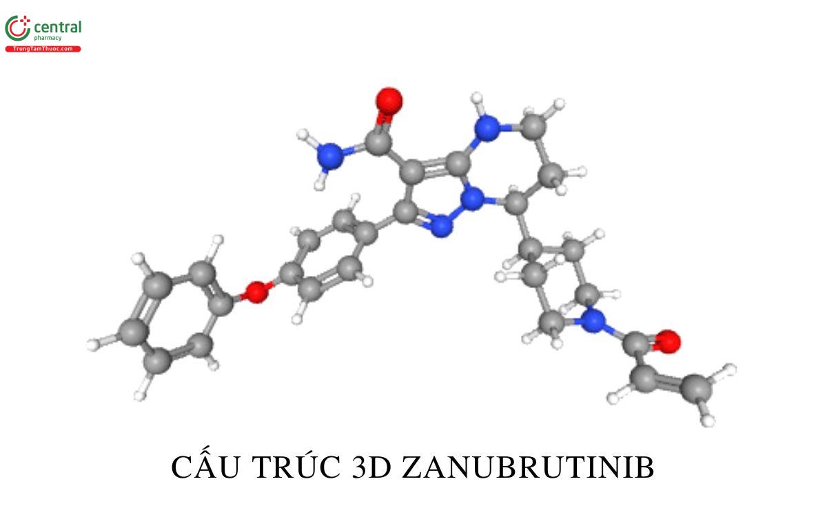 Công thức cấu tạo Zanubrutinib