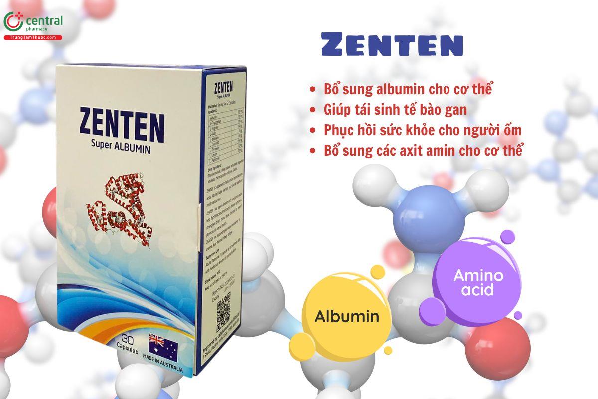 Thuốc Zenten - Bổ sung acid amin, phục hồi sức khỏe cho người ốm