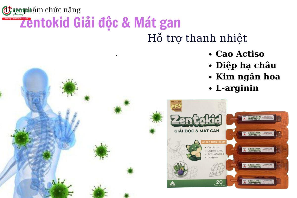 Zentokid Giải độc & Mát gan có tác dụng gì?