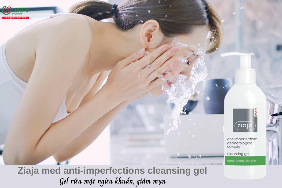 Ziaja med anti-imperfections cleansing gel - Gel rửa mặt ngừa khuẩn, giảm mụn