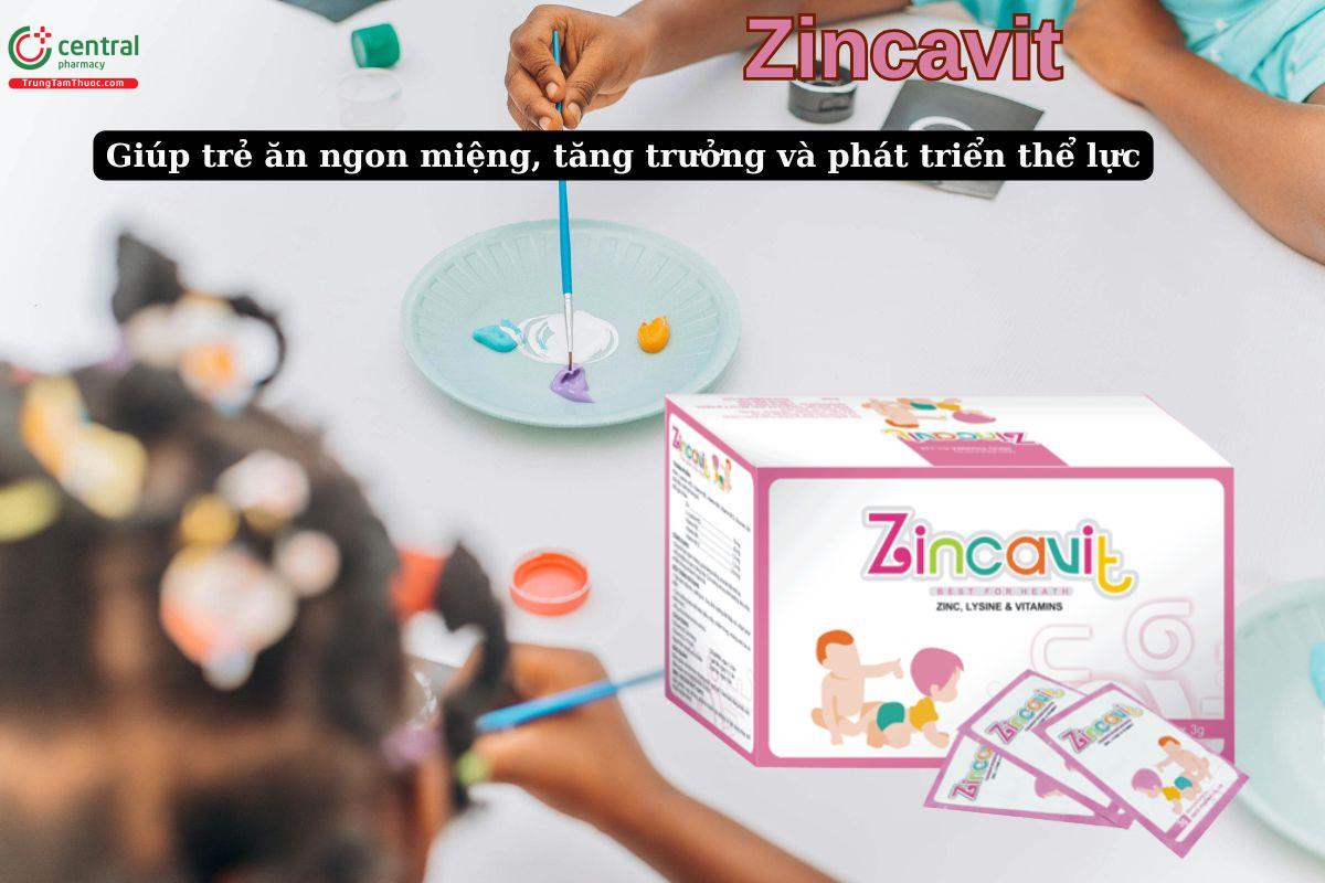 Zincavit giúp trẻ ăn ngon miệng, giảm biếng ăn