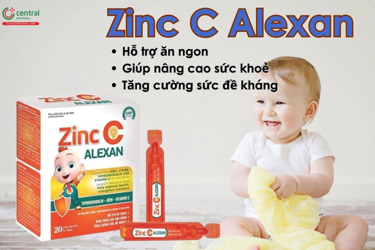 Zinc C Alexan giúp tăng đề kháng, ăn ngon