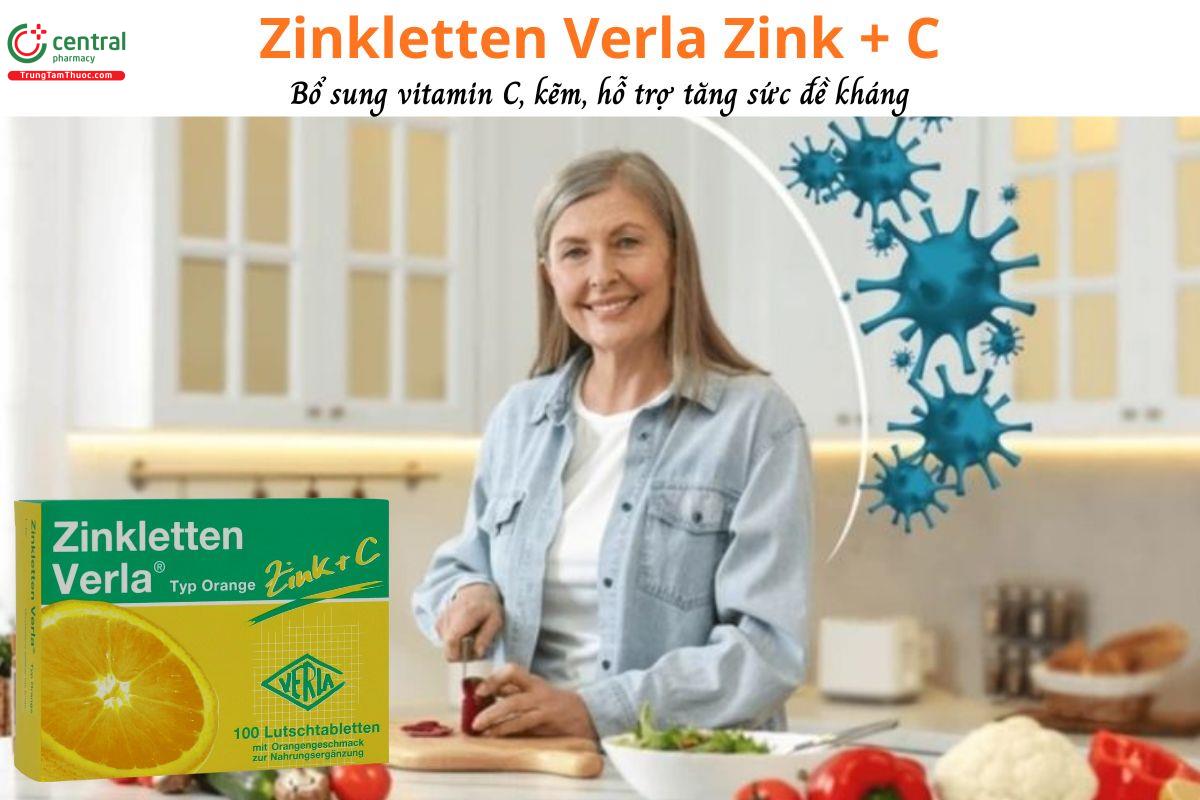 Zinkletten Verla Zink + C - Hỗ trợ tăng cường sức đề kháng