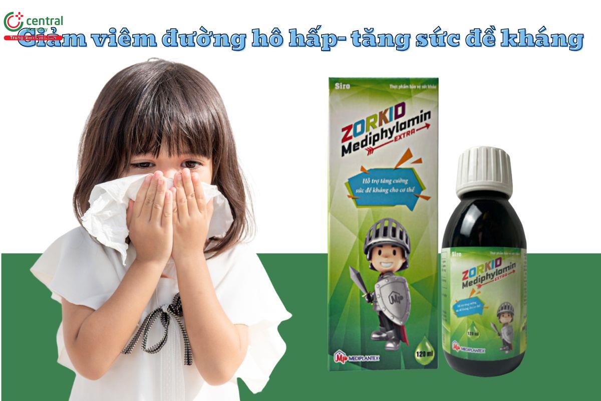 Công dụng của siro Zorkid Mediphylamin Extra