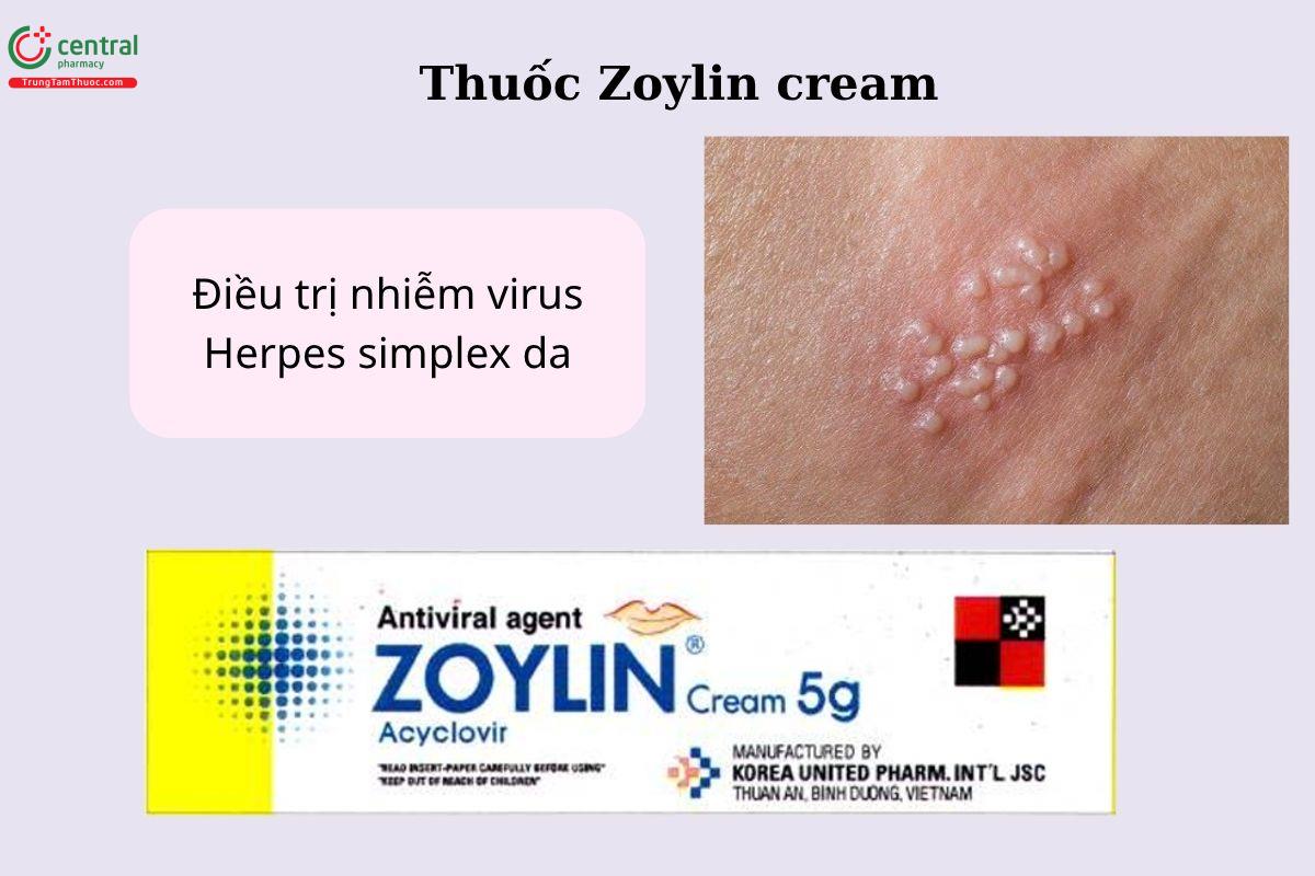 Chỉ định của thuốc Zoylin Cream 5g
