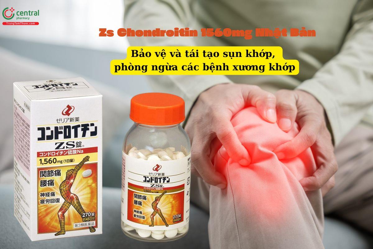 Thuốc ZS Chondroitin 1560mg tái tạo sụn khớp, giảm đau khớp