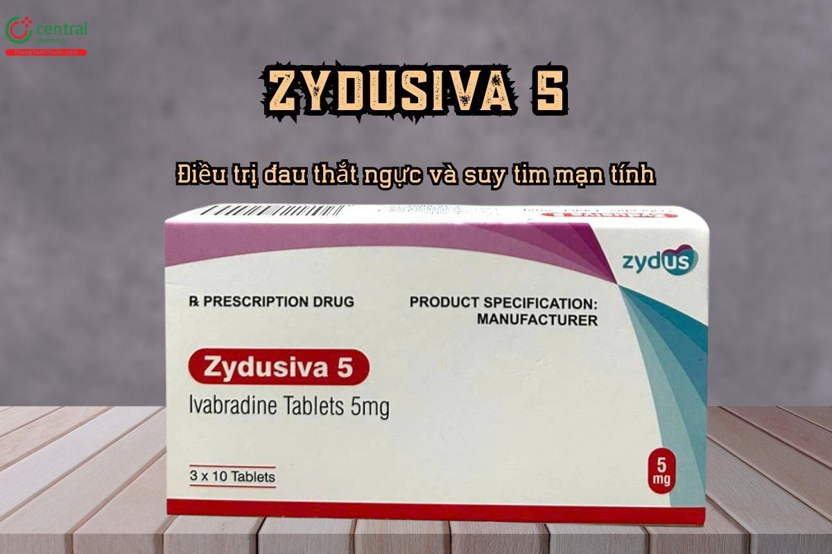 Điều trị đau thắt ngực và suy tim mạn tính với thuốc Zydusiva