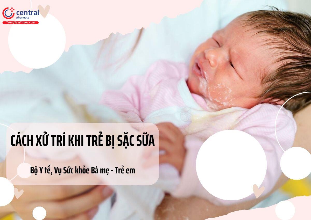 4 bước sơ cứu đúng cách khi trẻ sơ sinh bị sặc sữa lên mũi - Bộ Y Tế