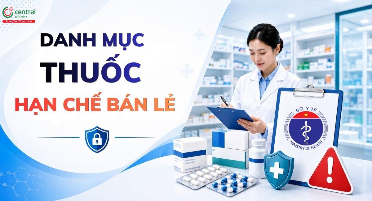Danh mục thuốc hạn chế bán lẻ theo Bộ Y Tế cập nhật mới nhất