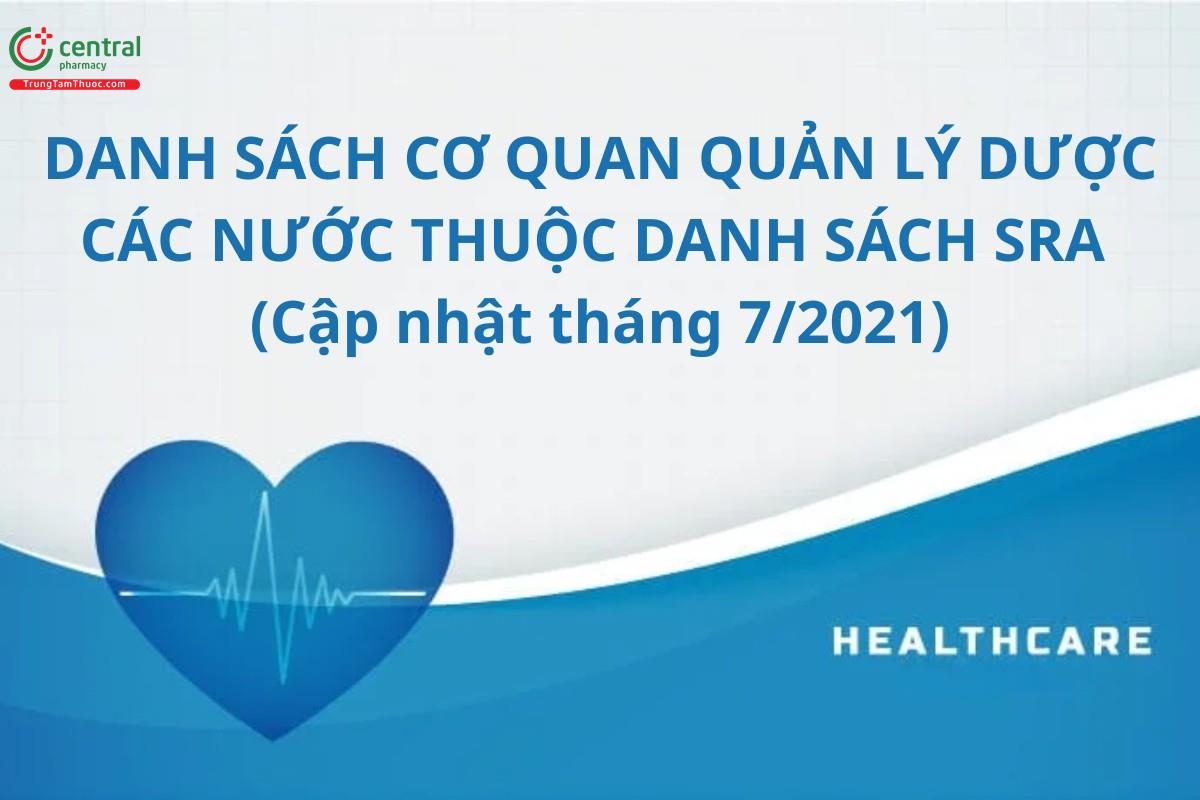 Danh sách cơ quan quản lý dược các nước thuộc danh sách SRA (7/2021)