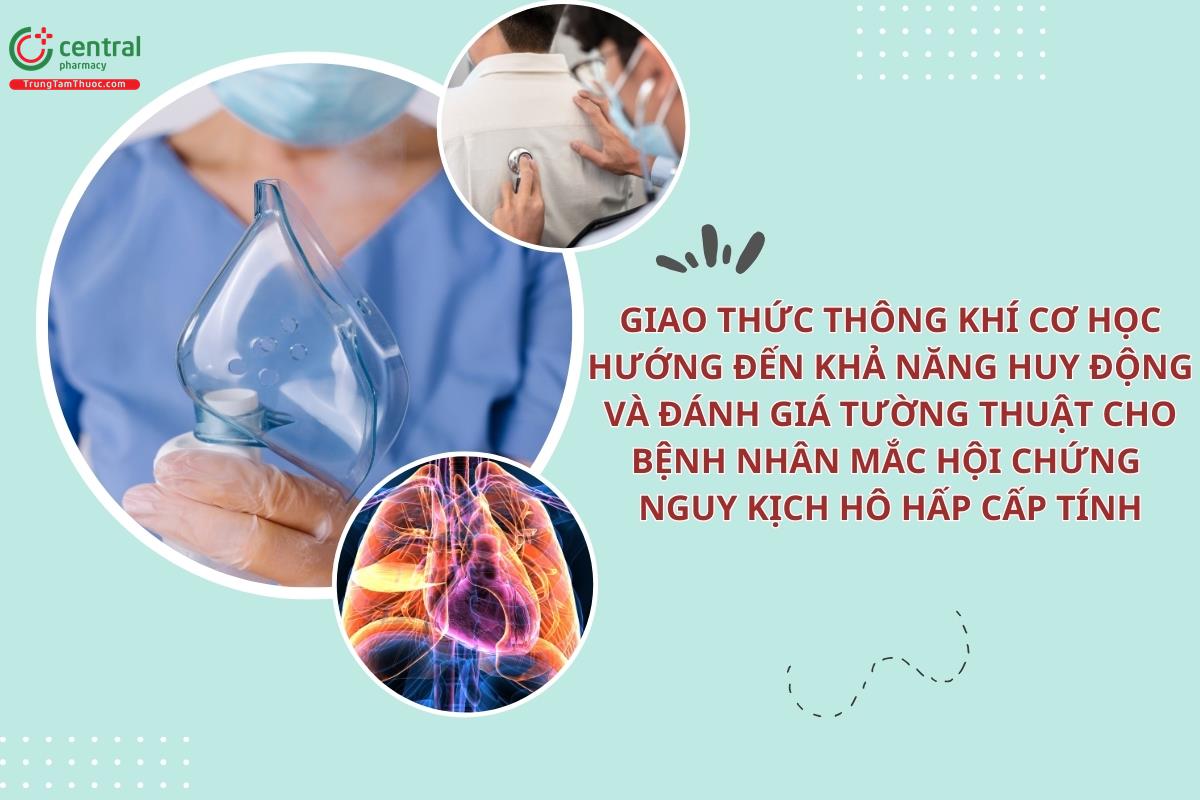 Giao thức thông khí cơ học hướng đến khả năng huy động và đánh giá tường thuật cho bệnh nhân mắc hội chứng nguy kịch hô hấp cấp tính