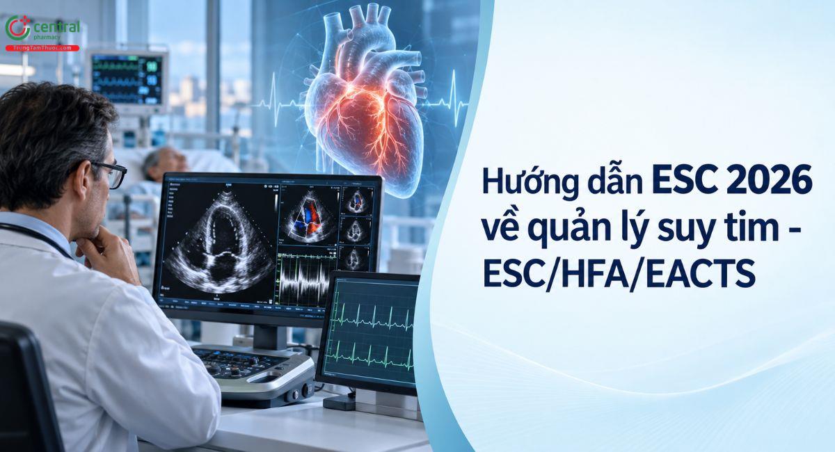 Hướng dẫn ESC 2026 về quản lý suy tim - ESC/HFA/EACTS
