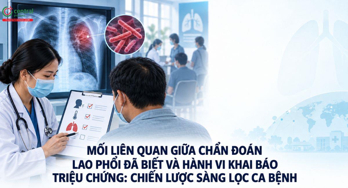 Mối liên quan giữa chẩn đoán lao phổi đã biết và hành vi khai báo triệu chứng: Chiến lược sàng lọc ca bệnh