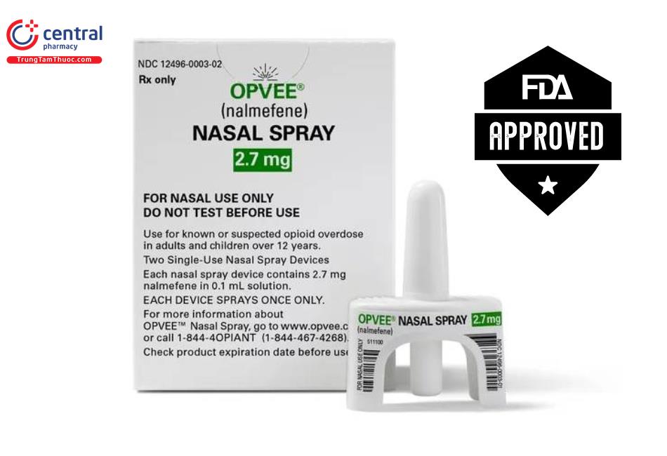 FDA phê duyệt thuốc xịt mũi mới điều trị quá liều Opioid: Opvee (Nalmefene Hydrochloride)