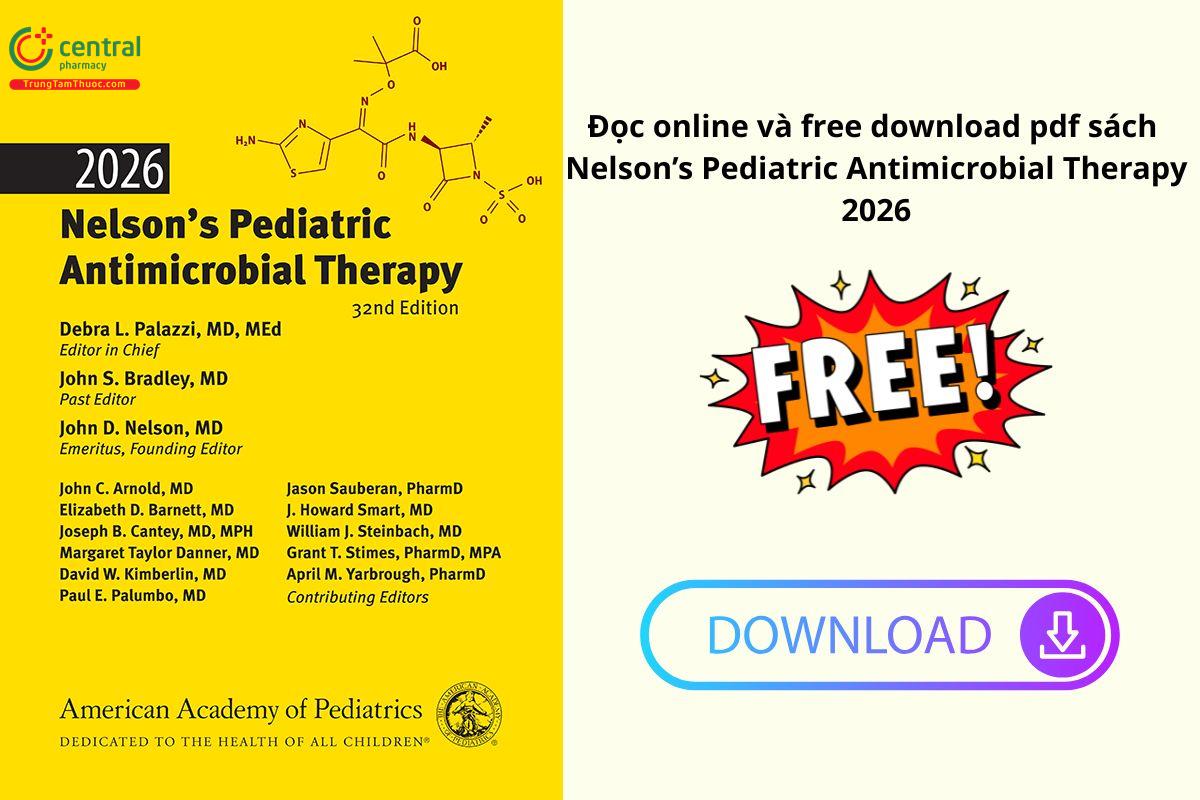Đọc online và free download pdf sách Nelson’s Pediatric Antimicrobial Therapy 2026