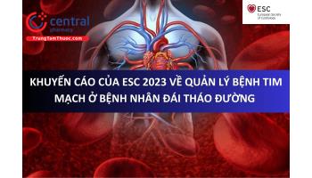 Khuyến cáo của ESC 2023 về quản lý bệnh tim mạch ở bệnh nhân mắc đái tháo đường