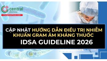 [HOT] Cập nhật hướng dẫn năm 2026 của IDSA về điều trị nhiễm khuẩn Gram âm kháng thuốc