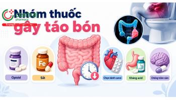 5 nhóm thuốc gây táo bón phổ biến, cách chữa táo bón do uống thuốc