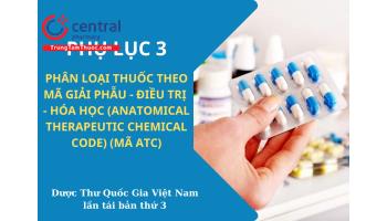 Phụ lục 3: Phân loại thuốc theo mã giải phẫu - điều trị - hóa học (Anatomical therapeutic chemical code) (Mã ATC) - Dược Thư Quốc Gia Việt Nam 2022