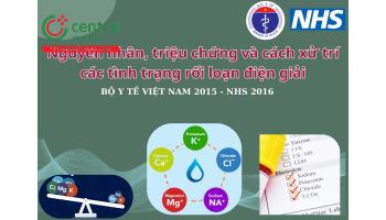 Nguyên nhân, triệu chứng và cách xử trí các tình trạng rối loạn điện giải - Bộ Y tế Việt Nam 2015 và NHS 2016