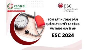 Tóm tắt hướng dẫn quản lý huyết áp tăng và tăng huyết áp ESC 2024