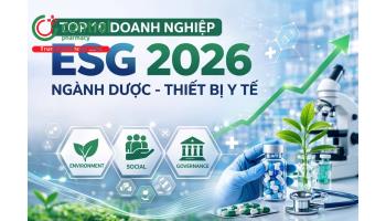 Top 10 Doanh nghiệp ESG 2026 ngành Dược - Thiết bị Y tế