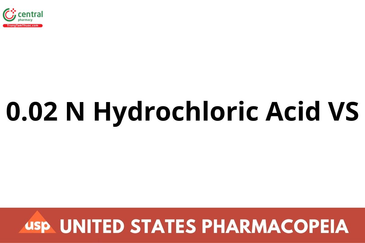 0.02 N Hydrochloric Acid VS