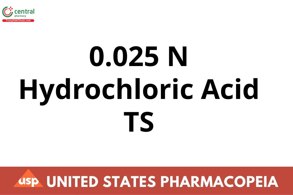 0.025 N Hydrochloric Acid TS