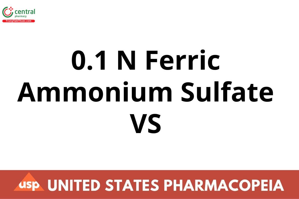 0.1 N Ferric Ammonium Sulfate VS