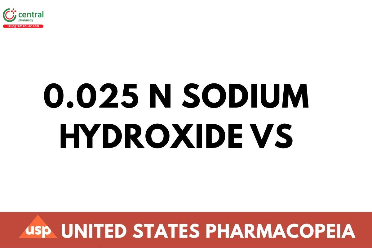 0.025 N Sodium Hydroxide VS