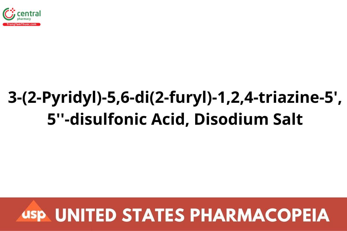 3-(2-Pyridyl)-5,6-di(2-furyl)-1,2,4-triazine-5′,5′′-disulfonic Acid, Disodium Salt