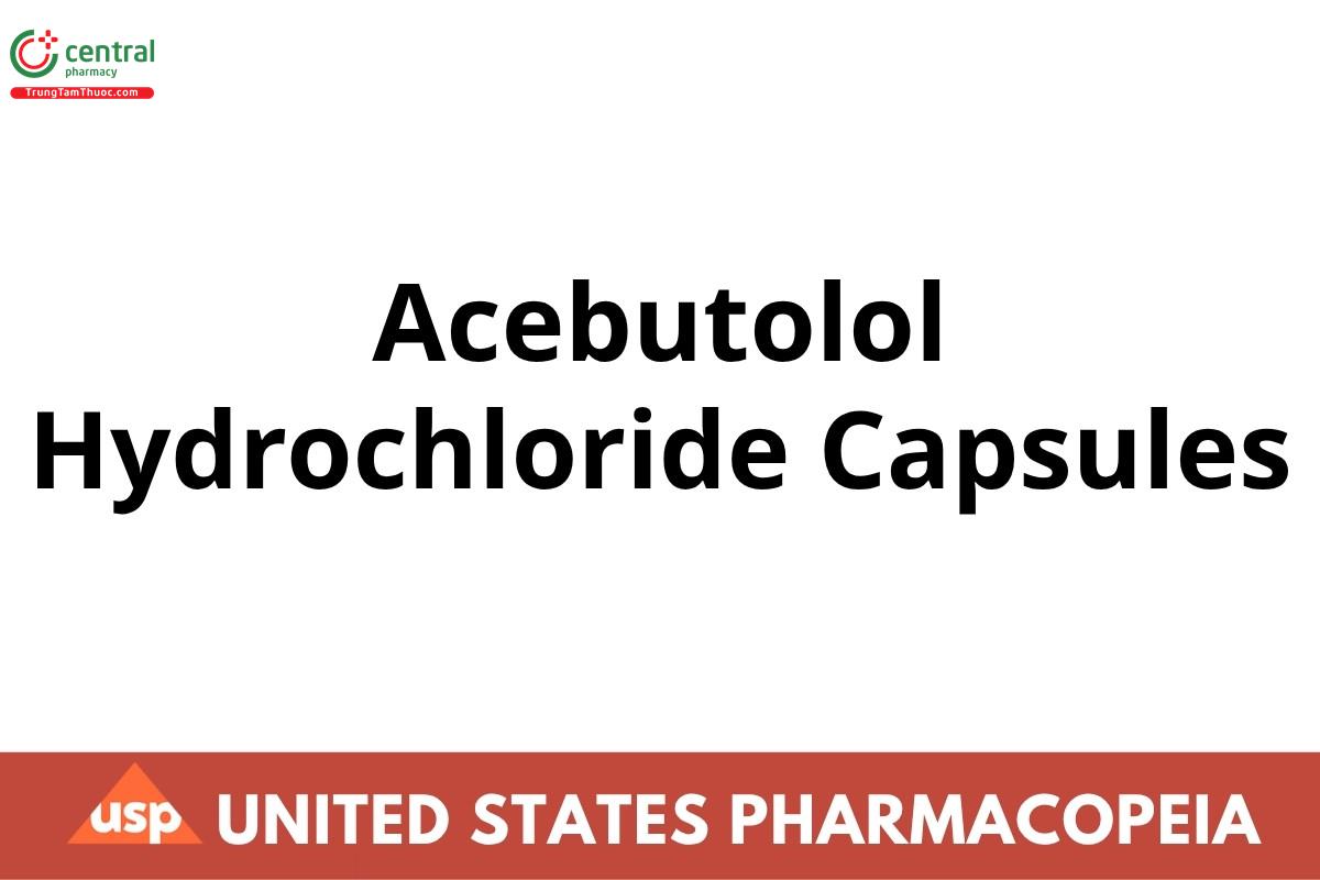 Acebutolol Hydrochloride Capsules