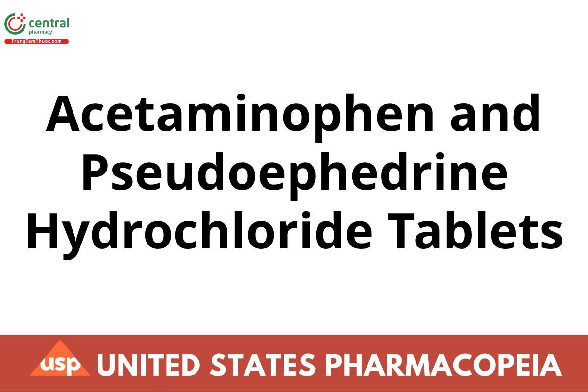 Acetaminophen and Pseudoephedrine Hydrochloride Tablets